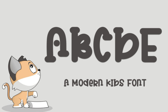 Abcde: A Playful Display Font for Handmade Labels & Printables