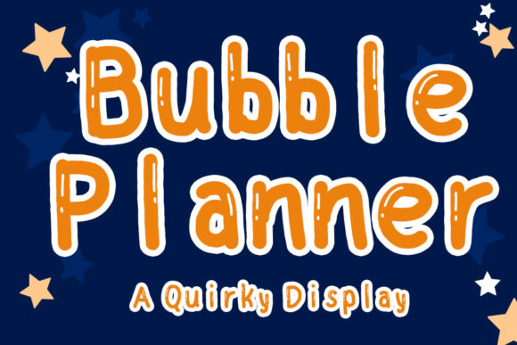 Bubble Planner: A Playful Display Font for Joyful Brand Identities