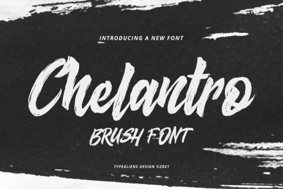 Chelantro: A Bold, Brushed Display Font That Makes Handmade Goods Shine