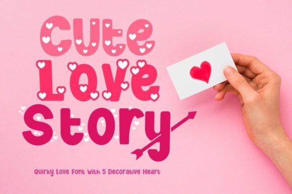 Cute Love Story: A Display Font That Delivers Joy in Every Campaign