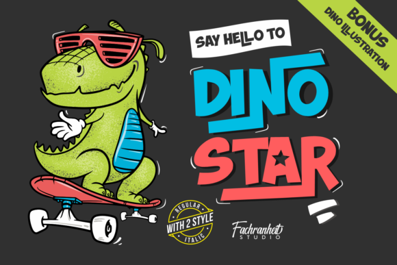 Dino Star: A Bold, Playful Display Font That Demands Attention