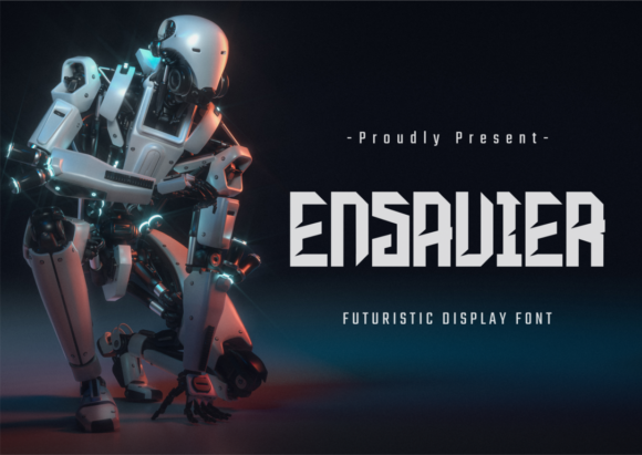 Ensavier: A Futuristic Display Font for Editorial Impact