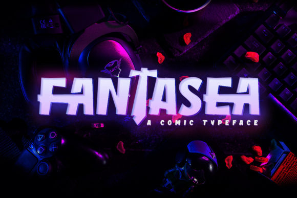 Fantasea: A Bold, Playful Display Font for Handmade Creators