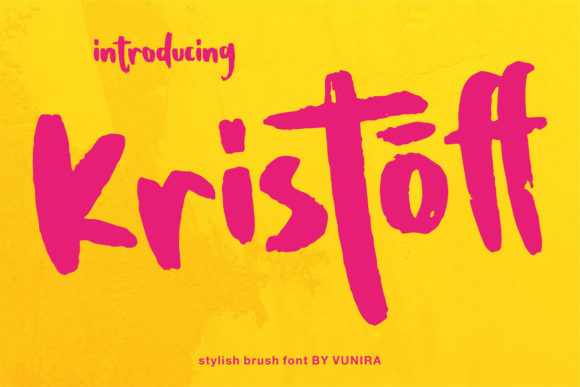 Kristoff Display Font for Handmade Creators
