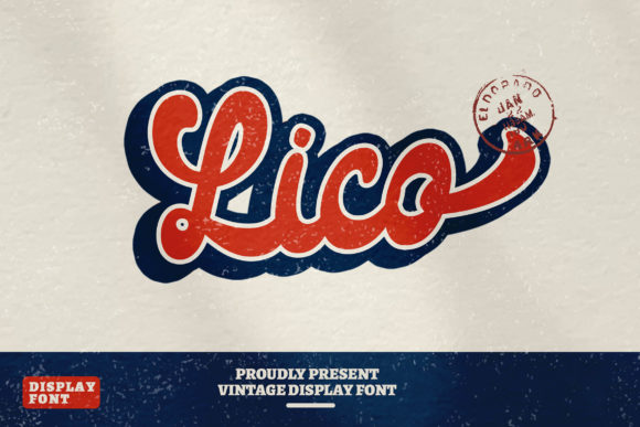 Lico: A Bold, Retro Display Font That Commands Attention