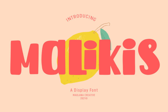 Malikis: A Bold, Retro Display Font That Delivers Personality
