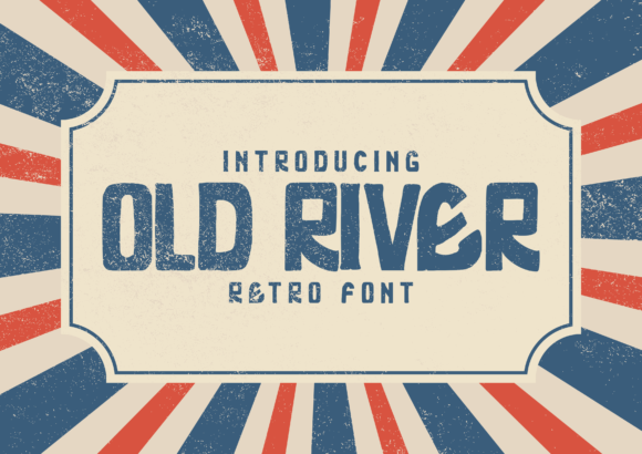 Old River: A Bold Display Font for Digital Branding
