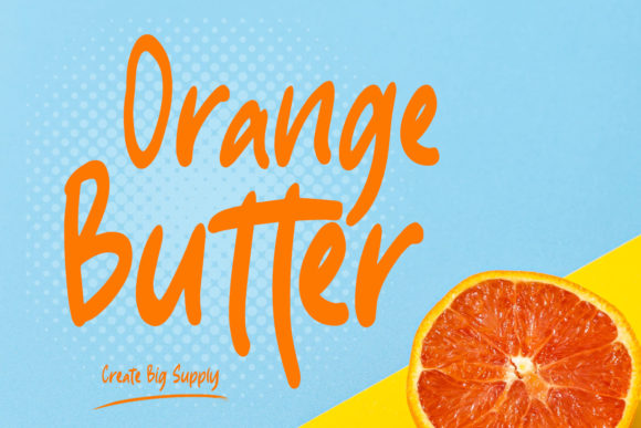 Orange Butter: A Friendly Display Font That Elevates Real Business Branding