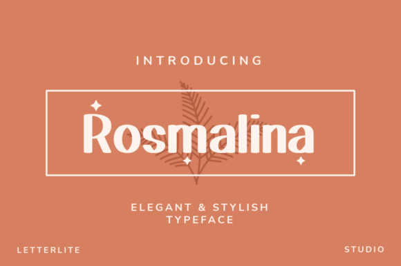 Rosmalina: A Vintage Display Font for Digital Brand Clarity