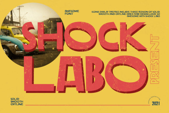 Shock Labo: A Bold Display Font for Scroll-Stopping Marketing