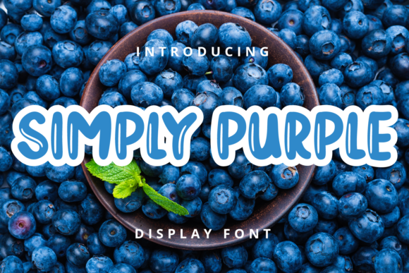 Simply Purple: A Display Font That Elevates Digital Branding