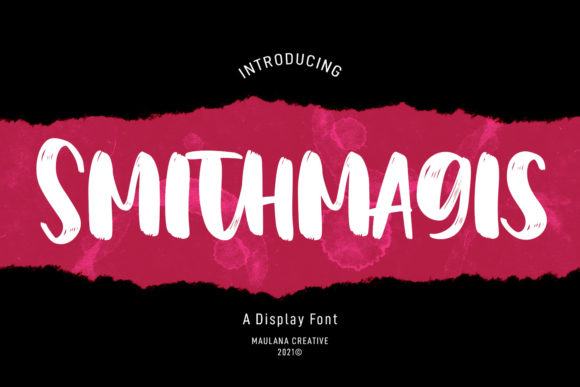 Smithmagis: A Bold, Brushed Display Font That Commands Attention