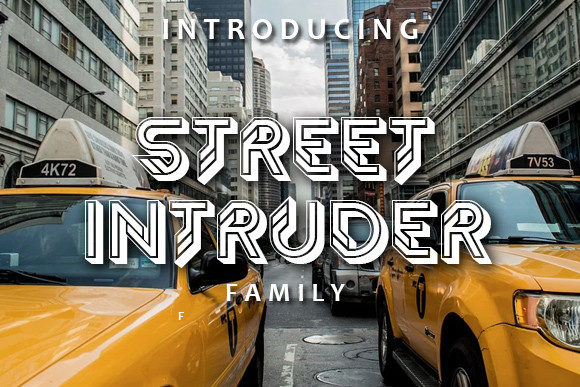 Street Intruder: A Bold 3D Display Font for Digital Branding