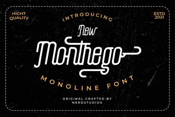 The Monthego: A Vintage Display Font That Feels Like Home