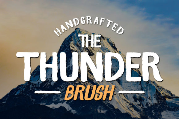 Thunder Brush: A Display Font That Commands Attention
