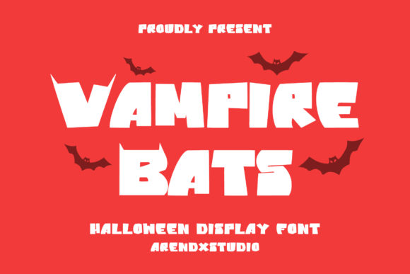 Vampire Bats: A Playful Display Font for Handmade Halloween Magic