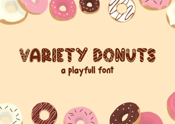 Variety Donuts: A Playful Display Font That Feels Like a Smile in Type