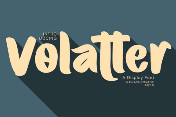 Volatter: A Display Font That Breathes Life Into Editorial Moments