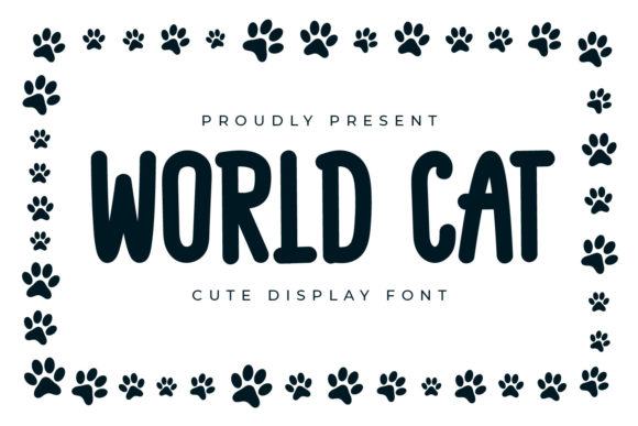 World Cat: A Bold Display Font for Editorial Identity