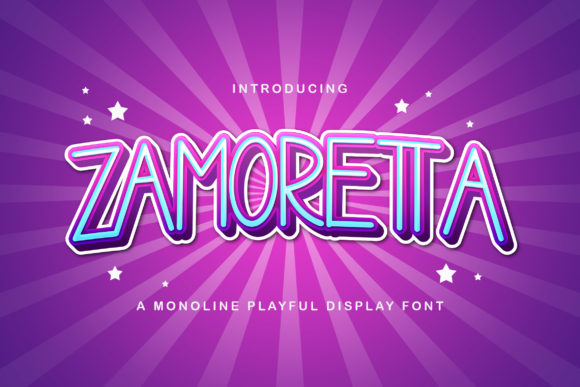 Zamoretta: A Display Font That Makes Your Headlines Pop